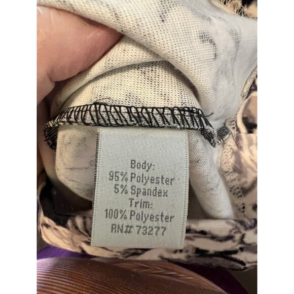 Lauren Conrad Size 6 Polyester Black & Pink floral Fit And Flare Cocktail Dress - Picture 6 of 10